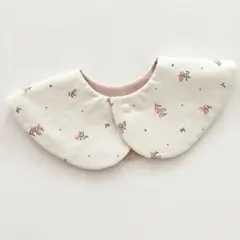 ★訳あり★\ 生地のはしっこ/スタイ　リサム　ピンク系　１点限定　ハンドメイド
