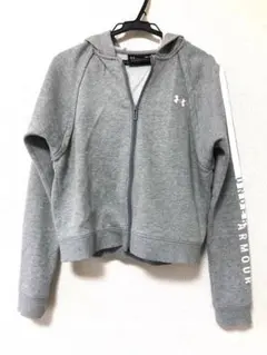 アンダーアーマー グレー フード付きパーカー S/M