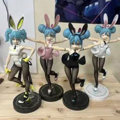 ミク バニーガール フィギュア 4体セット 中古ジャンク