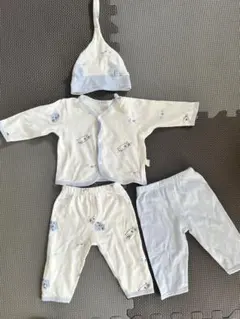新生児用ベビーパジャマセット 動物柄