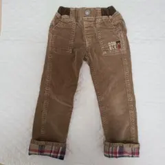 DOUBLE.B コーデュロイパンツ 100cm ブラウン