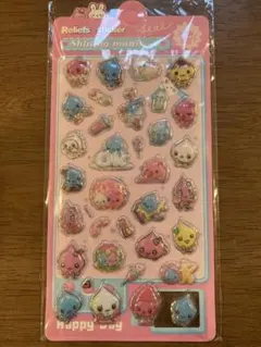 しずくちゃん　シール　ぷっくり