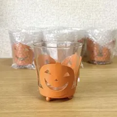 【匿名配送】ハロウィン ジャックオランタン 花器 フラワースタンド 6個セットのサムネイル
