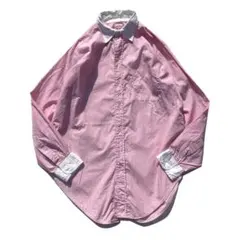 【60s】USA製 Brooks Brothers ストライプ クレリックシャツ