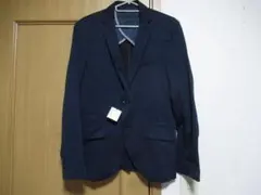 M605 ミッシェルクランオム新品ソフトテーラードジャケット44ネイビー