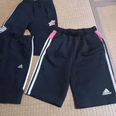 【セット売り】adidas ハーフパンツ 2枚、Kaepaハーフパンツ１枚