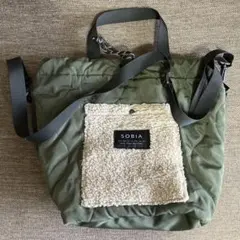 SOBIA オリーブグリーン ショルダーバッグ
