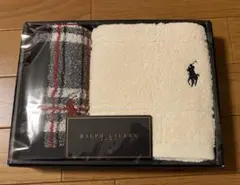【未使用品】【匿名配送】Ralph Lauren タオル２枚　ロゴ刺繍