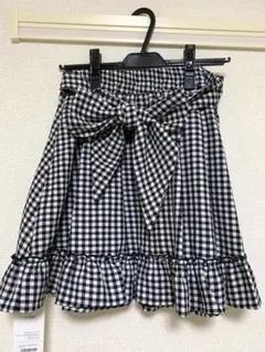 新品未使用タグ付き　evelyn ギンガムチェックスカート