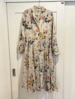 SA-RAH 花柄長袖ワンピース/天然素材/最終価格⚠️のサムネイル
