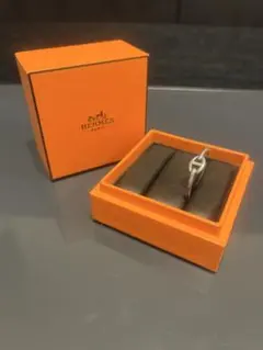 ◇エルメス◇HERMES エトリエ ピアス 片耳用 シルバー オレンジ ブランド ◇エルメス◇HERMES エトリエ ピアス 片耳用 シルバー オレンジ