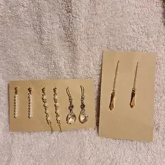 ハンドメイドピアス 4点セット