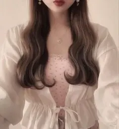 GRL ファッション レディース トップス シフォンシアーカーディガン 黒のサムネイル