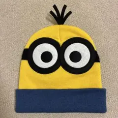 ミニオン　ニット帽　イエローブルー
