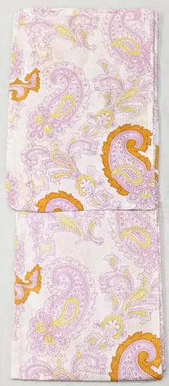 浴衣　綿100%　新品　ペイズリー柄　可愛い