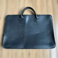 80s ビンテージ LL BEAN メンズ レザー ビジネスバッグ ブラックのサムネイル