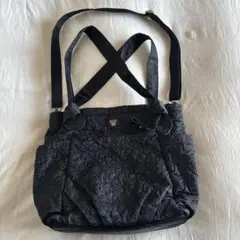 ANNA SUI キルティング　ショルダー&ハンド2wayバッグ　ブラック