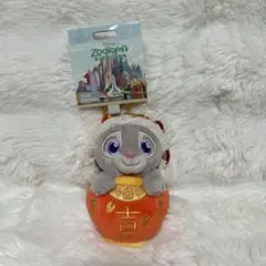 上海ディズニー　旧正月　春節　ズートピア　ぬいぐるみキーチェーン　ジュディ