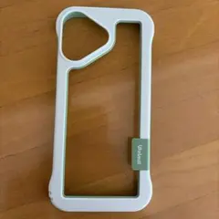 Wolmtt iPhone17用 バンパーケース ホワイト/グリーン