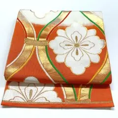 ［4485］［5363］袋帯 立湧花文様 金糸 ぼかし 六通 正絹着物フォーマル