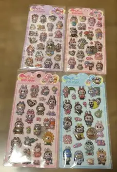 （みーたん様）最終お値下げラブブ　シール　ぷくぷくシール　3Dシール 4枚セット