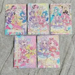 【匿名配送】名探偵プリキュア　キラキラカードグミ　バトンタッチ レアカード　5枚