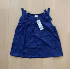 プティマイン フロントギャザーノースリーブチュニック100㎝