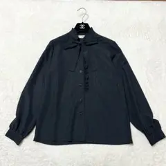 ジャンポールノット シルク スキッパーシャツ チュニック S 黒 - メルカリ