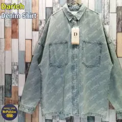 Darich　ダーリッチ　デニムシャツ　タグ付き　総柄のサムネイル