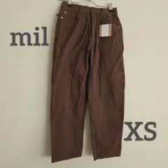 新品未使用✨mil マムフィットチノパンツ ブラウン 低身長