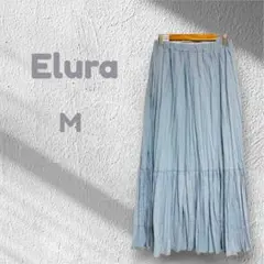 エルーラ Elura ロングスカート プリーツ 春夏コーデ ウエストゴム Mのサムネイル