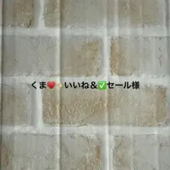 くま♥️✨いいね＆✅セール様 リクエスト 2点 まとめ商品