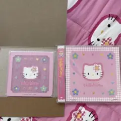 カオハナキティ　CD風メモとラバーコースターセット　サンリオ