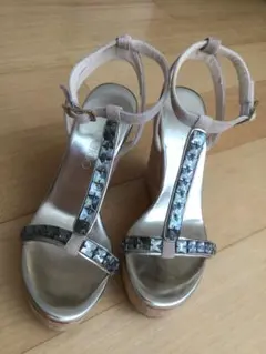 JIMMY CHO ウェッジ サンダル ベージュ