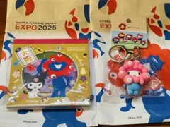 EXPO2025 クロミメモ帳 & マイメロ キーホルダー