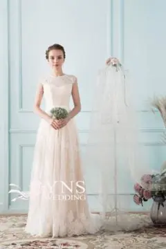 【美品】YNS WEDDING ウェディングドレス レース