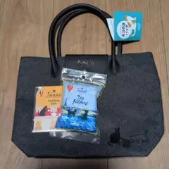 KALDI 猫の日トートバッグ プレミアム　ブラック