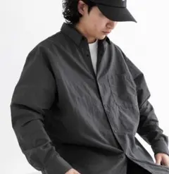 『撥水／UVカット』『UR TECH』ナイロンタッサーロングスリーブシャツ