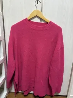 LOWRYS FARM ピンク ニットセーター Fサイズ