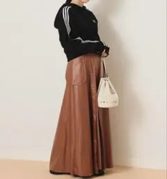 【新品タグ付き】 レイビームス コーティング ポケット付き スカート