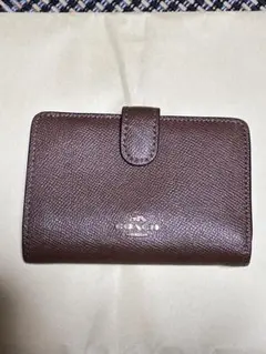 COACH 二つ折り財布 ブラウン