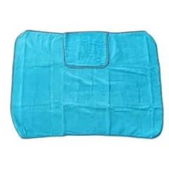 【新品未使用】 ブランケット ひざ掛け フリース ターコイズブルー 収納可能