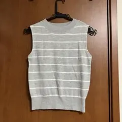 alicia PAGEBOY ニットベスト フリーサイズ グレー