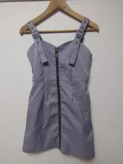 evelyn ギンガムチェック ジャンパースカート