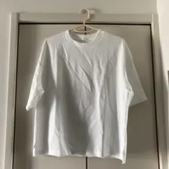 GU ジーユー　半袖　ドライワイドTシャツ　白　ホワイト　レディース　Mのサムネイル