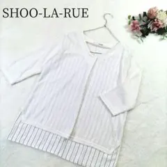 【シューラルー】 レディース トップス レイヤード ストライプ 五分袖 Mサイズ