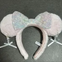 ディズニー ミニー カチューシャ イヤリング ピンク