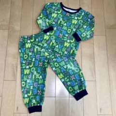 子供用パジャマ 上下セット アルファベット柄 長袖 長ズボン ルームウェア