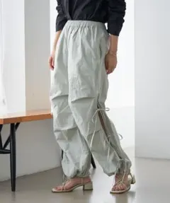 【Kastane】サイドリボンパンツ 人気カラー ミント サイズ：1