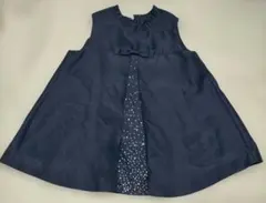 [限定品]ネイビー ノースリーブ キッズ服
